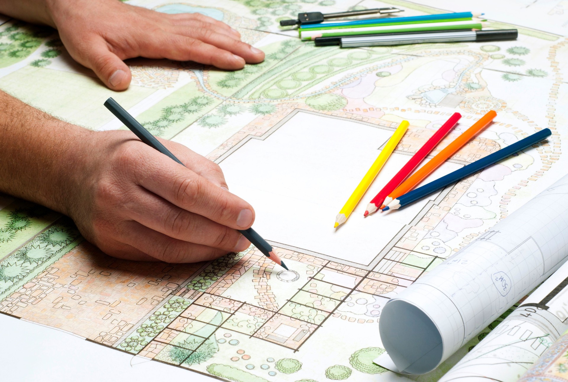 Landschaftsarchitekten Zeichnung